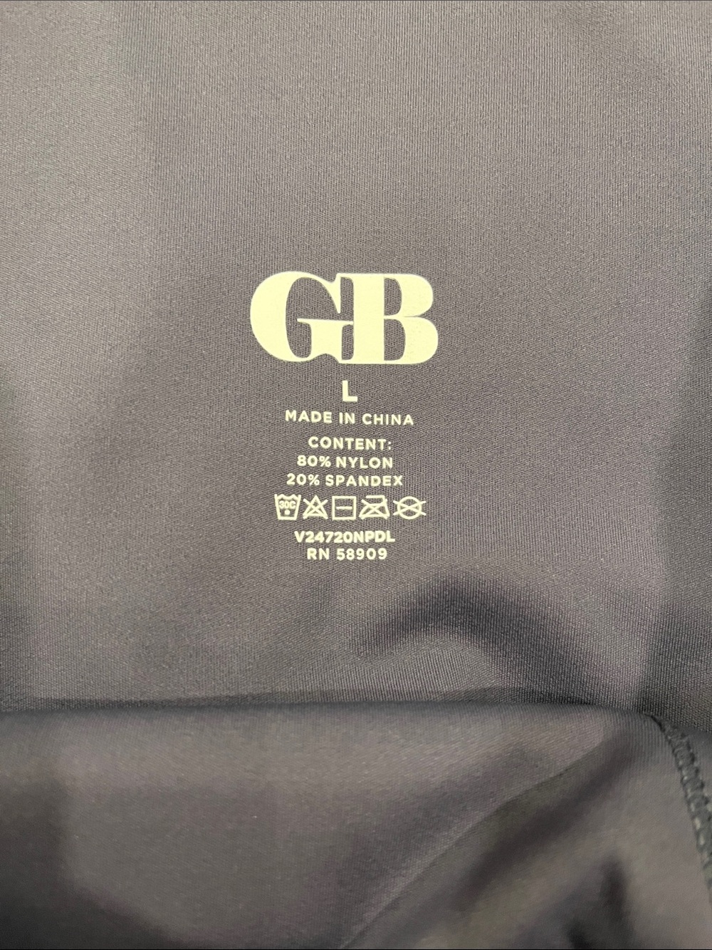 GB - Women’s Grey/Blue Super Soft Active Leggings - Large - Picture 3 of 9